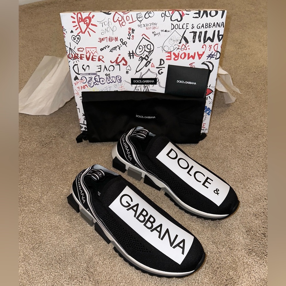 COPY - Men’s Dolce & Gabbana Sorrento Sneakers - BLACK - Size 46/13 - NWT